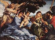 Lorenzo Lotto Madonna and Child with Saints and an Angel china oil painting reproduction